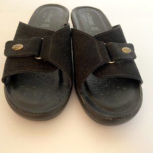 FLEXUS by SPRING STEP SUEDE LEATHER SLIDES